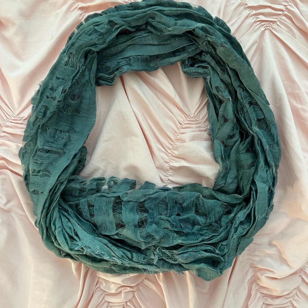Urban Outfitters Teal Infinity Scarf